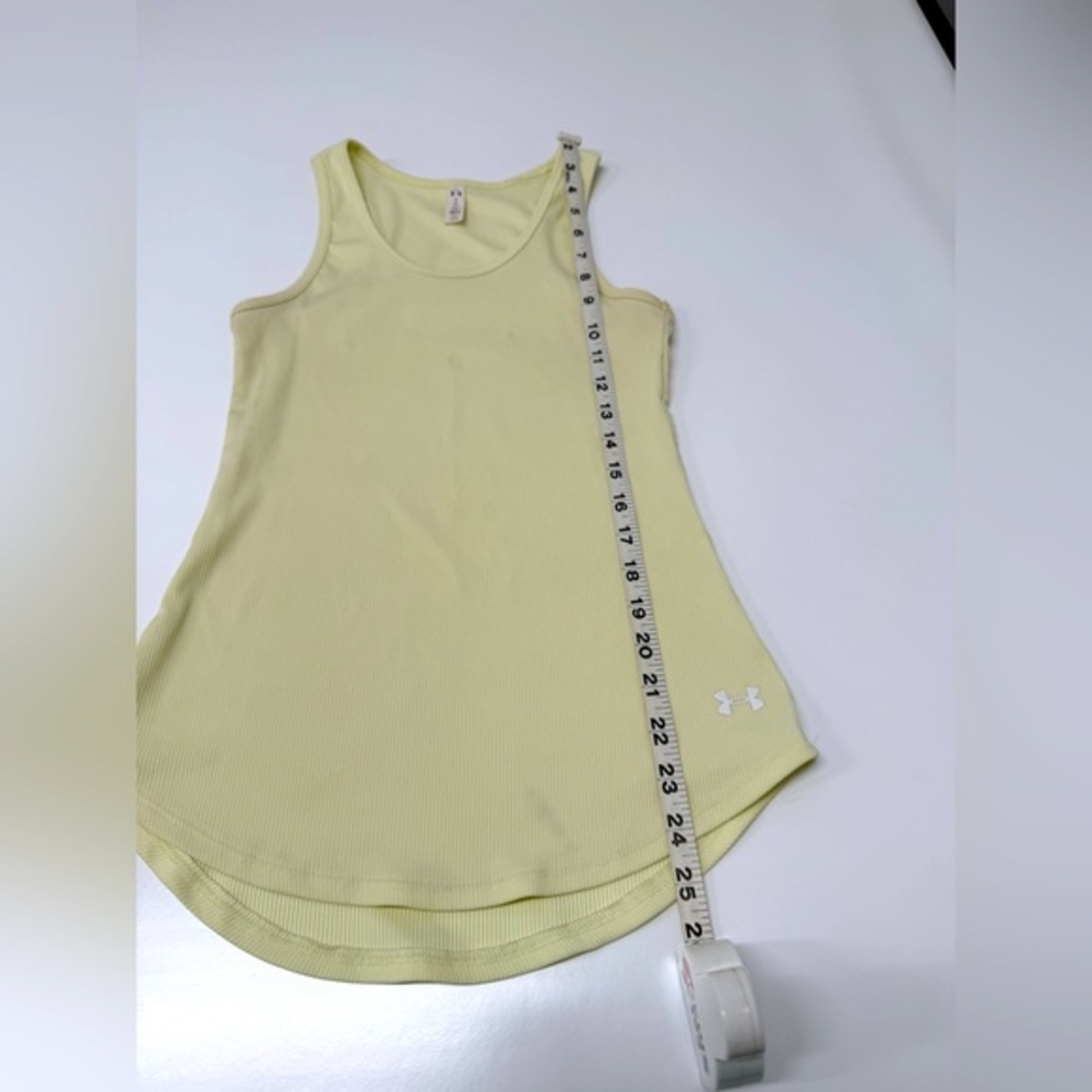 Under Armour Women's Light Yellow Tank Top - Picture 4 of 5